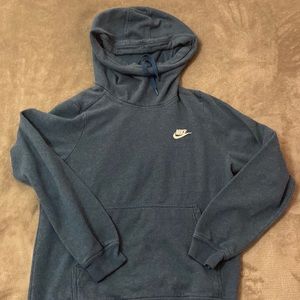 Gray/Blue Nike Hoodie